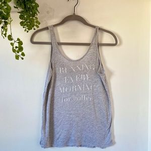 Running every morning for coffee tee